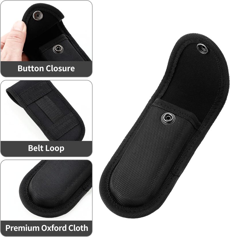 Timsec Nylon Pocket Knife Sheath, 5''-5.5'' Multitool Pouch, Folding Knife Belt Sheath with Snap Closure and Horizontal or Vertical Carry Belt Loop, Multitool Case for Outdoor or Daily Use, Larger Size - Image 3